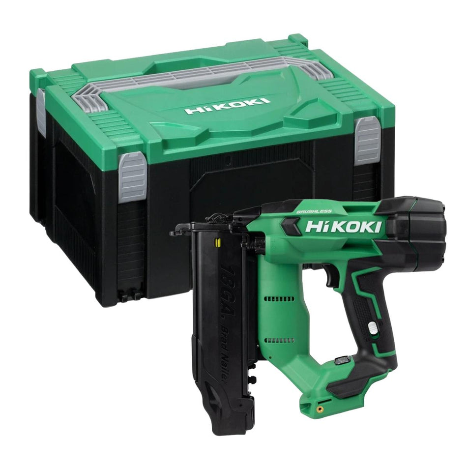 HiKOKI NT1850DFJ4Z 18V Brushless 18GA Second Fix Brad Nailer Body Only with Case