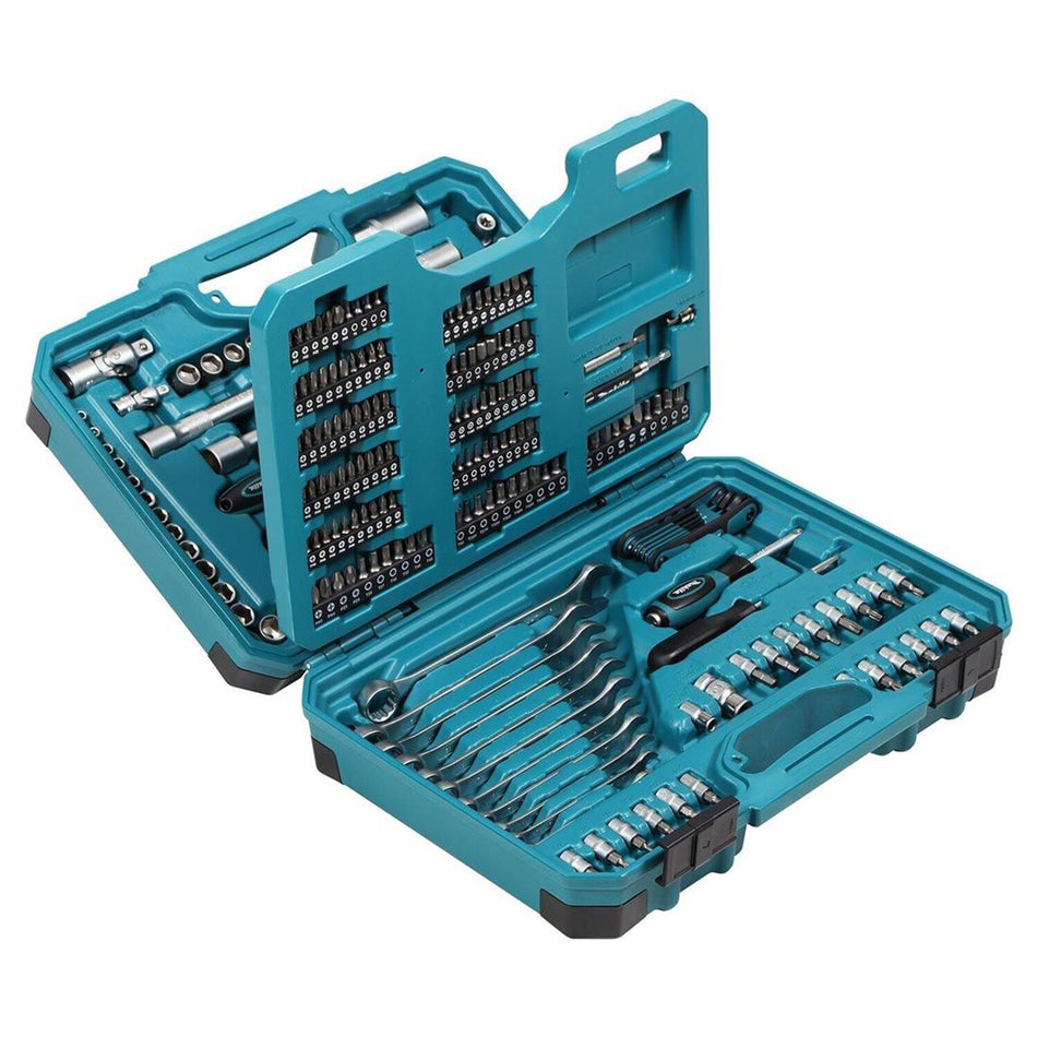 Makita E-10883 General Maintenance Spanner Socket Screwdriver Bit Set Of 221 Pieces In Case