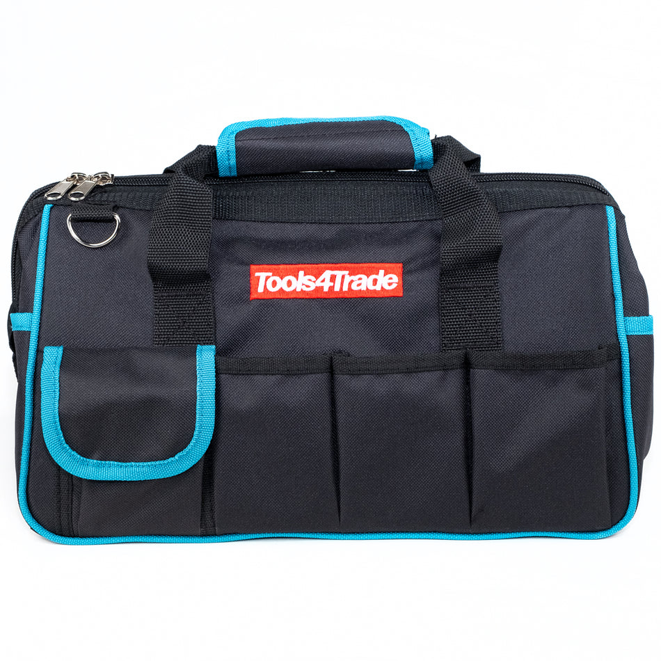 Tools4trade 14" Tool Bag Blue with Removable Shoulder Strap