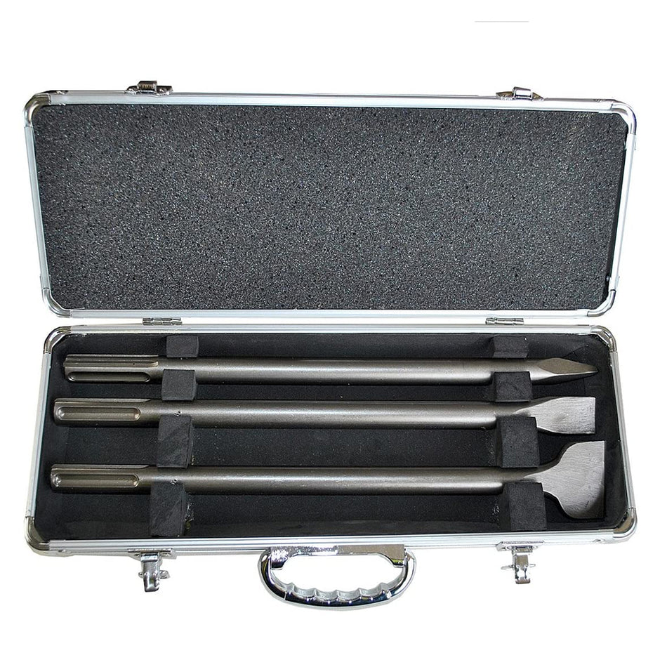 Makita D-40543 SDS-MAX Chisel Set 3 Pieces 400mm Long In Metal Case