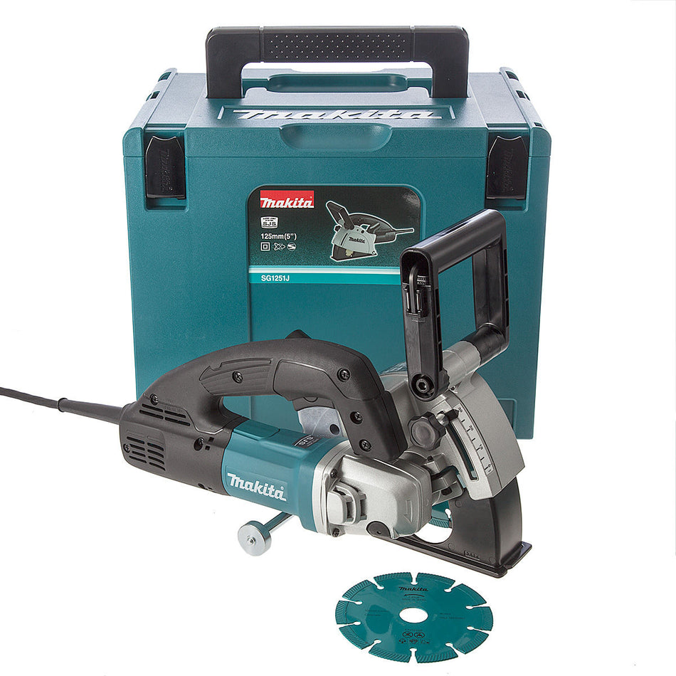 Makita SG1251J/2 125mm Wall Chaser 240V In Case