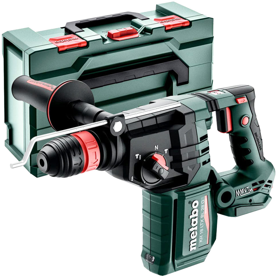 Metabo KH 18 LTX BL 28 Q 18V Brushless SDS+ Combination Hammer Drill Body Only in Metabox 601715840