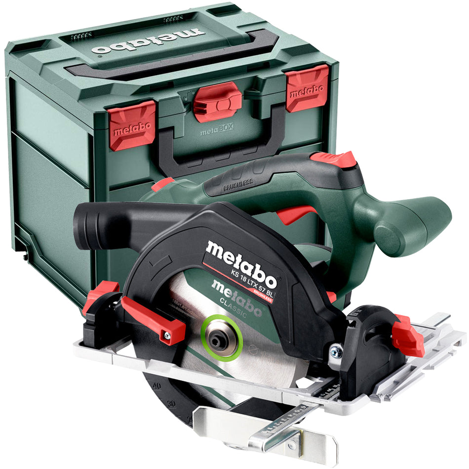 Metabo KS 18 LTX 57 BL 18V Brushless 165mm Circular Saw Body Only in Metabox 611857840