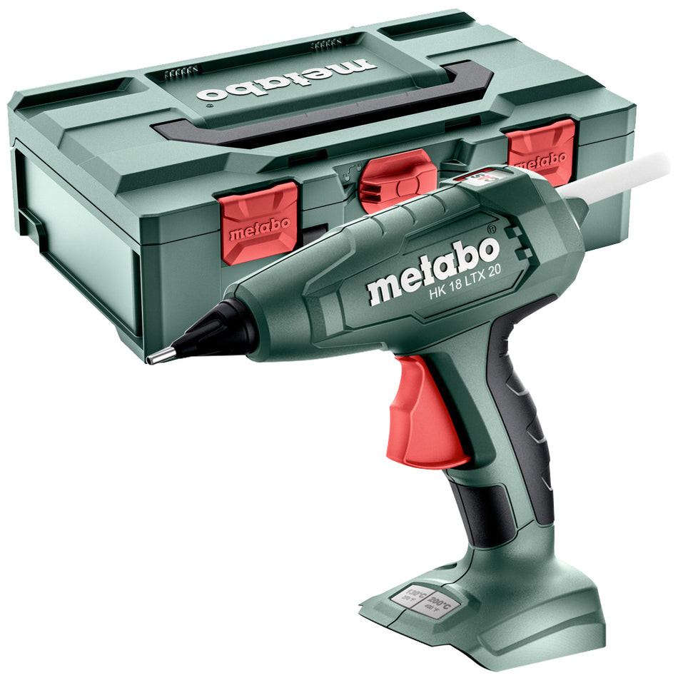 Metabo HK 18 LTX 20 18V Hot Glue Gun Body Only with 5 Piece Glue Sticks & Metabox 600797840