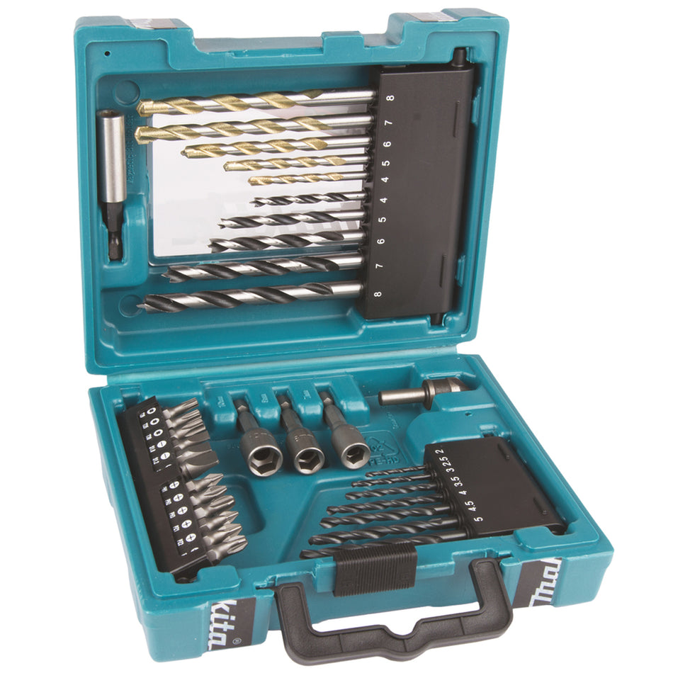 Makita D-36980 MACCESS Drilling & Fixing Bit Set Of 34 Pieces