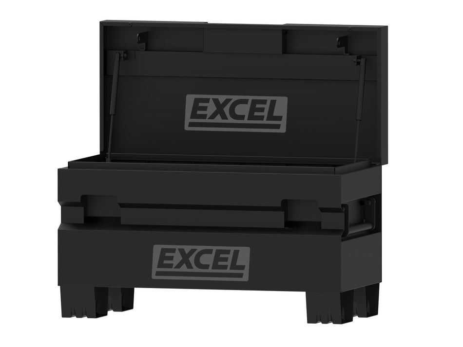 Excel 36" Heavy Duty Steel Jobsite Tool Storage Box 250kg Capacity