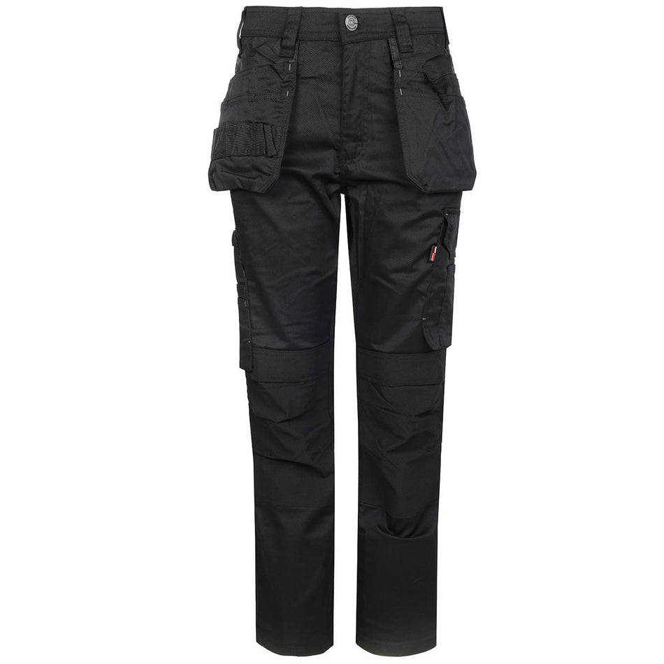 TuffStuff 715 4-Way Stretch Proflex Work Trousers Black - L30" Leg 34" Waist