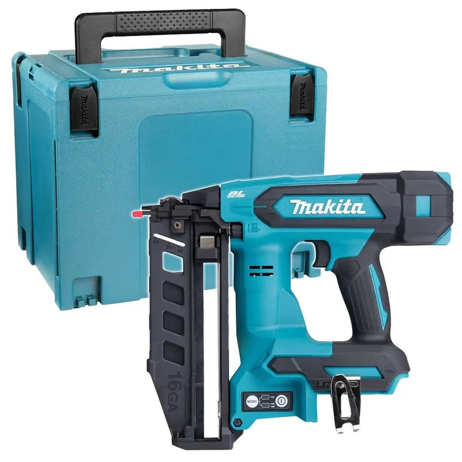 Makita DBN601ZJ 18V LXT Brushless 16Ga Straight Finishing Nailer With Makpac Type 4 Case