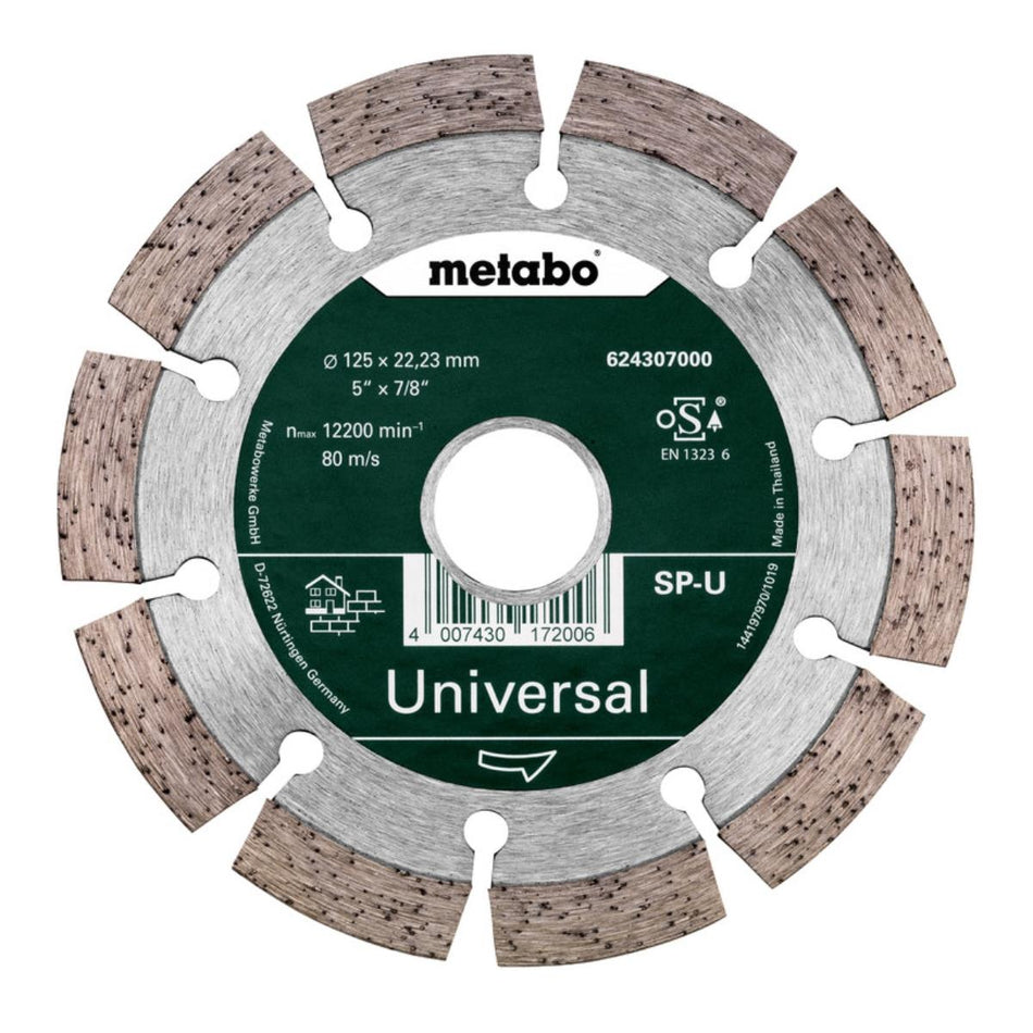 Metabo 125mm Universal Diamond Cutting Disc 624307000