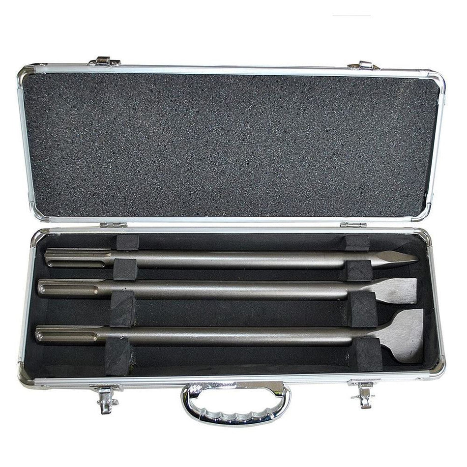 Makita D-40543 SDS-MAX Chisel Set 3 Pieces 400mm Long In Metal Case