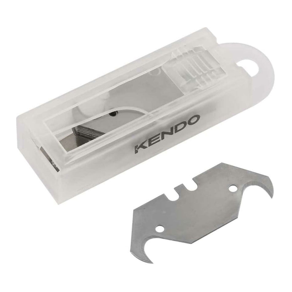 Kendo 19mm Hooked Knife Blade 1" 10 Piece