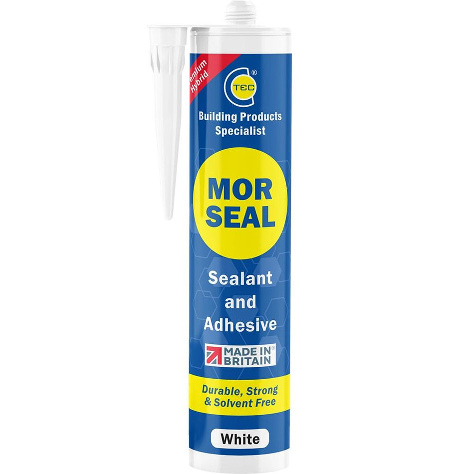 C-TEC Morseal 290ml Premium Hybrid Sealand and Adhesive 740105 - White