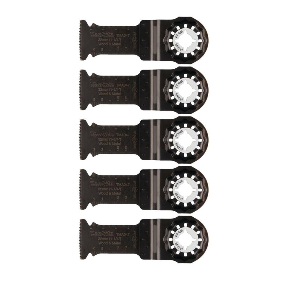 Makita B-64814-5 32mm Starlock Multi Tool Blade Pack Of 5