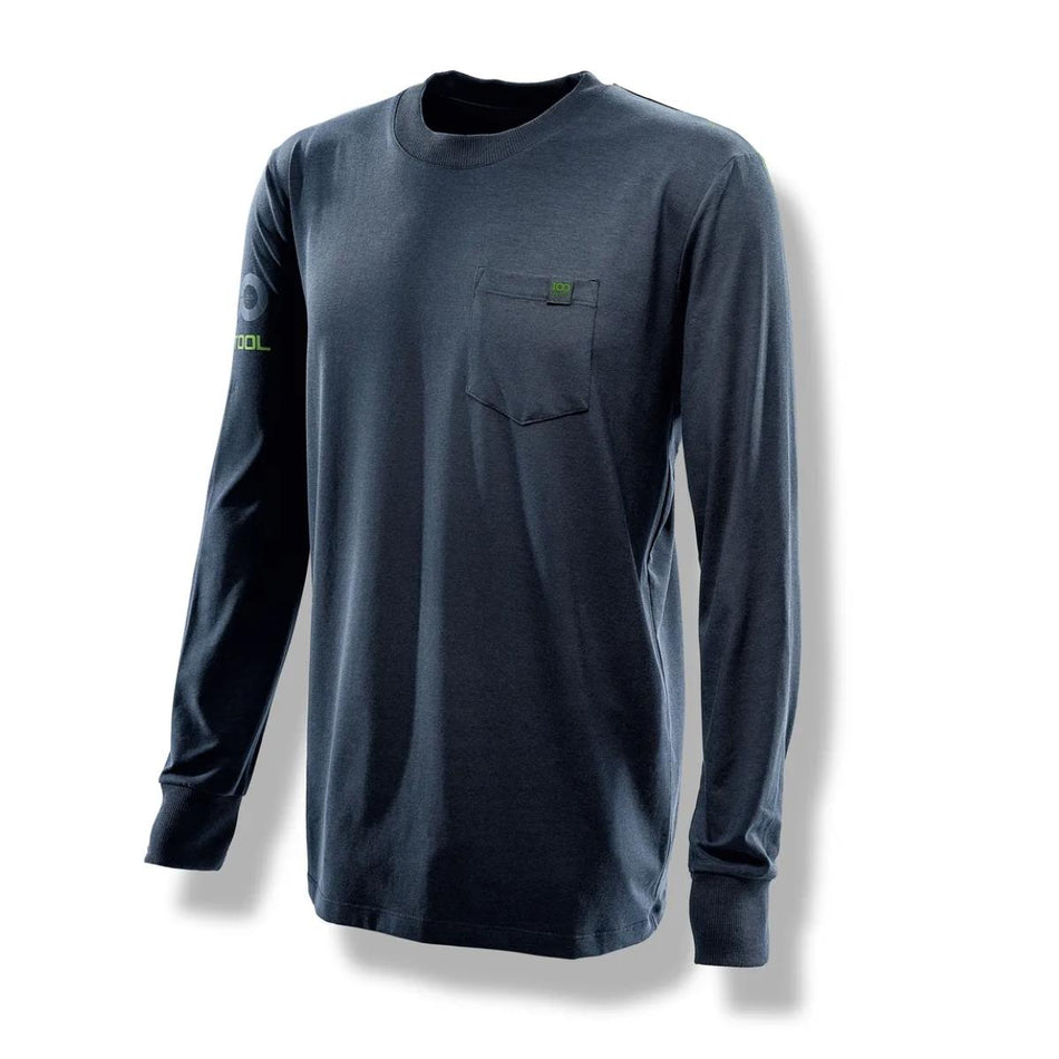 Festool LS-FT1 100Y Men's Long-Sleeved T-Shirt Navy Extra Large Size ( XL ) - 578390