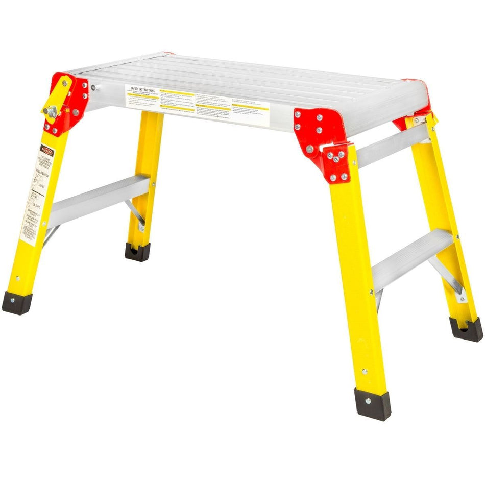 Excel Fibreglass Work Bench Platform Heavy Duty Folding Hop Up 300mm x 600mm