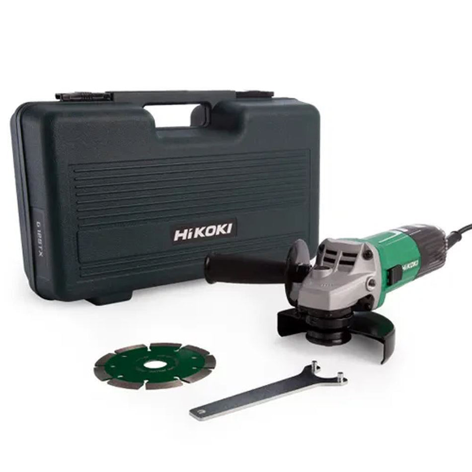 Hikoki G12STXJ7Z 115mm Angle Grinder with Diamond Blade in Case 240V