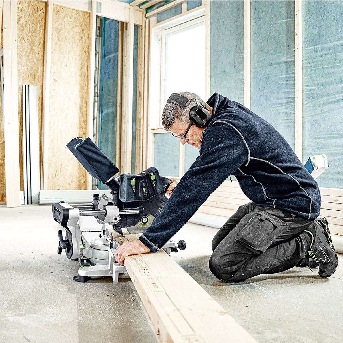 Festool KAPEX KSC 60 EB-Basic 36V Brushless 216mm Sliding Compound Mit ...