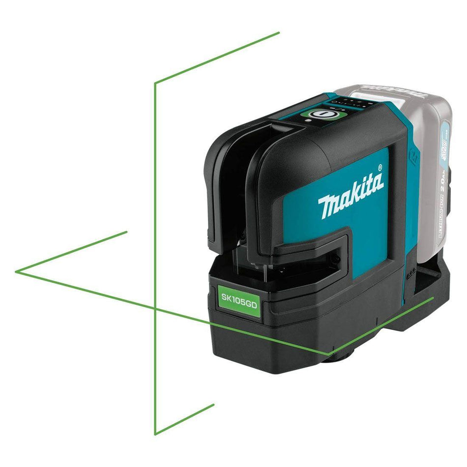 Makita SK105GDZ 12Vmax CXT Cross Line Laser - Green