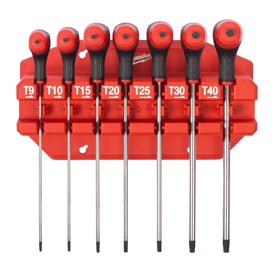 Milwaukee 7 Piece Torx Key Wrenches with Comfort Grip Set 4932498690