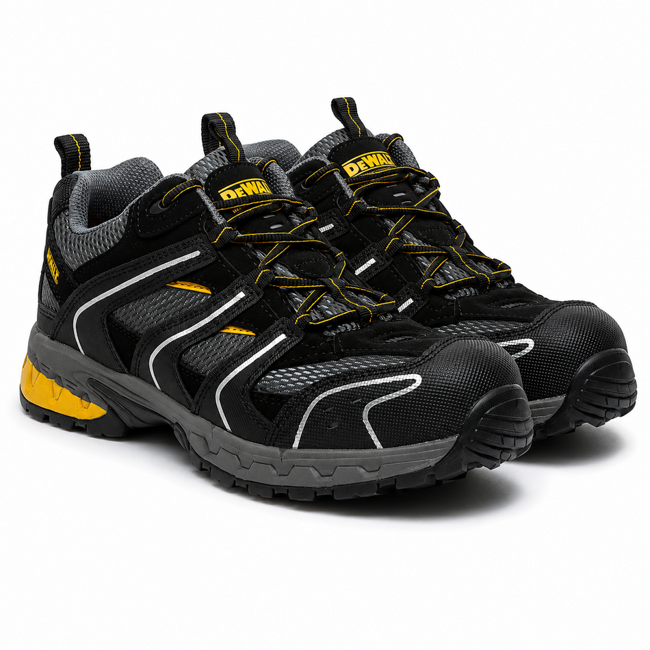 Dewalt Cutter Sports Safety Trainers Steel Toe Cap Black - Size 7