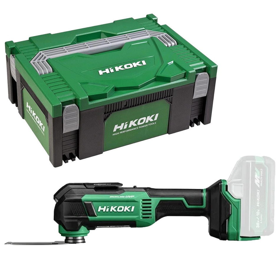 HiKOKI CV18DMAW2Z 18V Brushless Starlock Max Multi Tool Body Only with Case