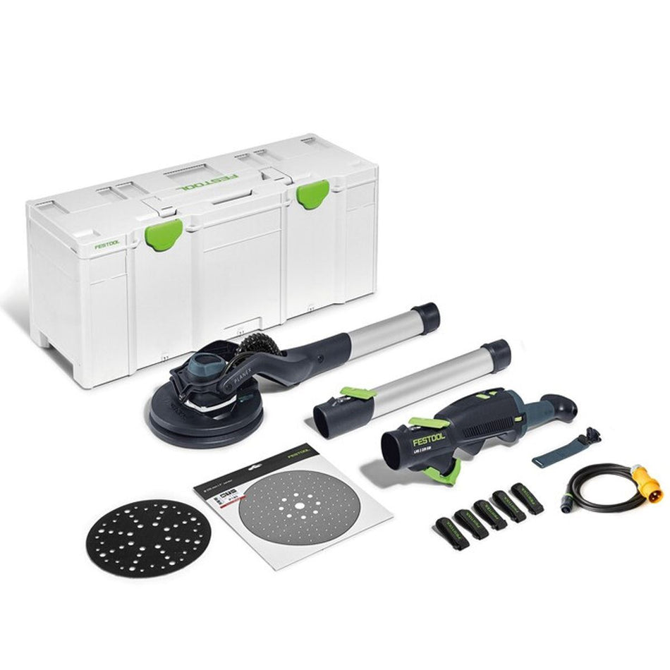 Festool LHS 2 225 EQI-Plus 225mm PLANEX Long-Reach Sander 110V GB In Systainer - 575993