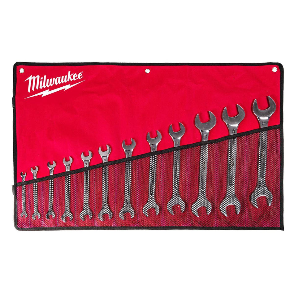 Milwaukee 12 Piece Double Open End Spanner Set 4932492714