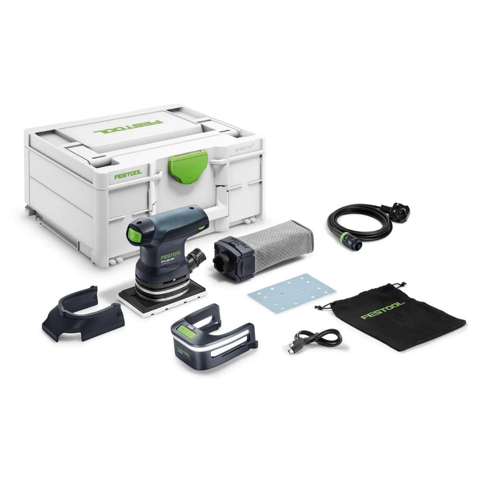 Festool RTS 400 REQ-Plus 230V RUTSCHER Orbital Sander with Light Module & Case 578927