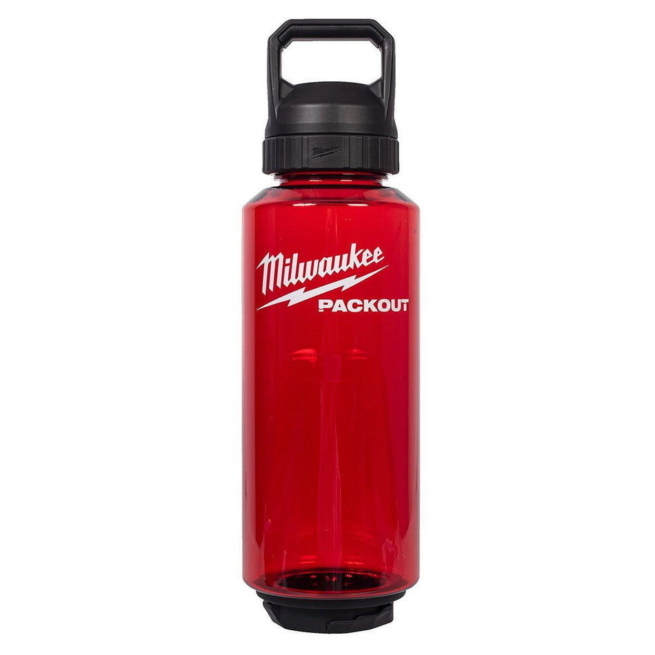 Milwaukee Packout 1420ml Plastic Bottle with Chug Lid Red 4932498638