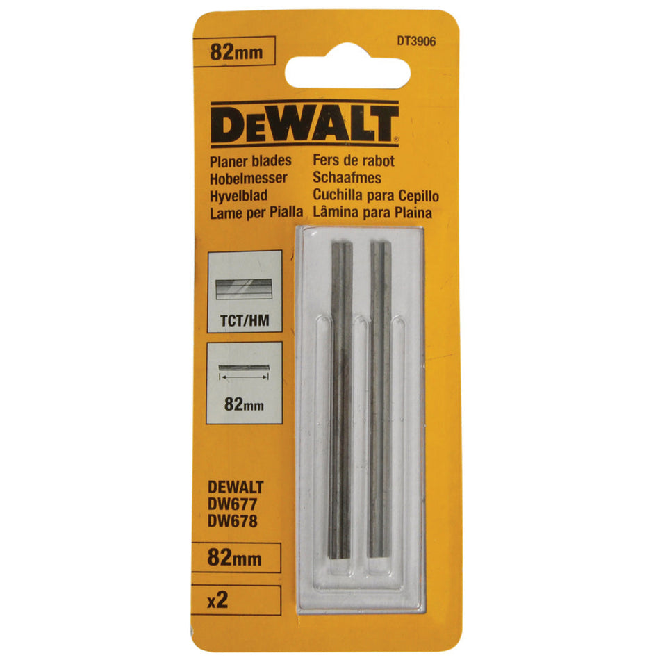 Dewalt 82mm TCT Reversible Planer Blades Pack of 2 DT3906-QZ