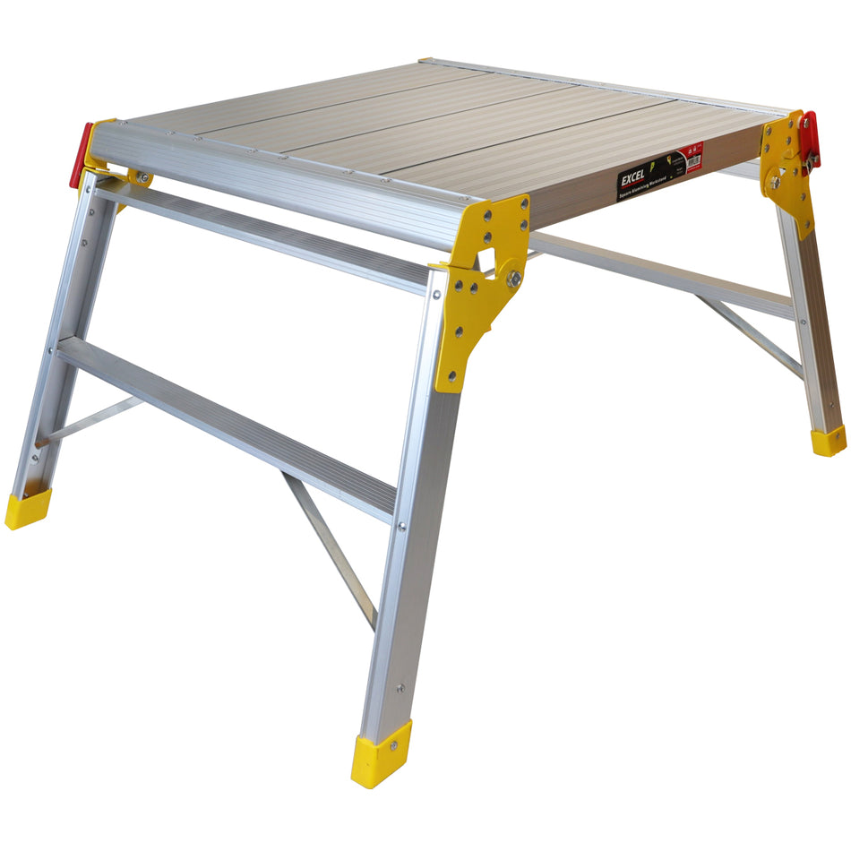 Excel Heavy Duty Aluminium Platform Work Bench Folding Hop Up 600mm x 600mm