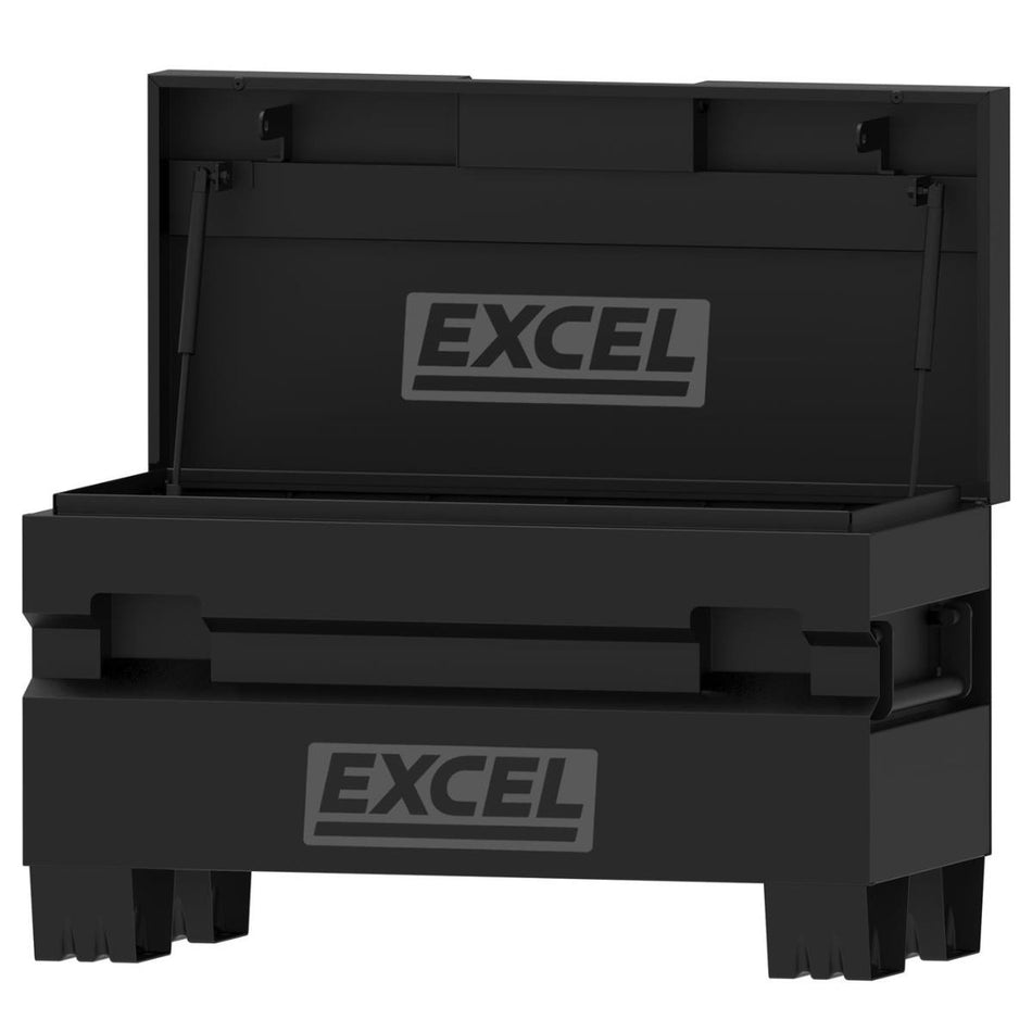 Excel 36" Heavy Duty Steel Jobsite Tool Storage Box 250kg Capacity