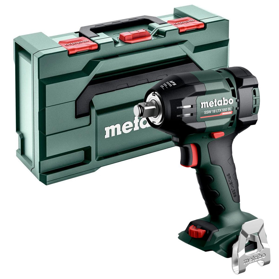 Metabo SSW 18 LTX 550 BL 18V Brushless 1/2" Impact Wrench with Metabox 602404840