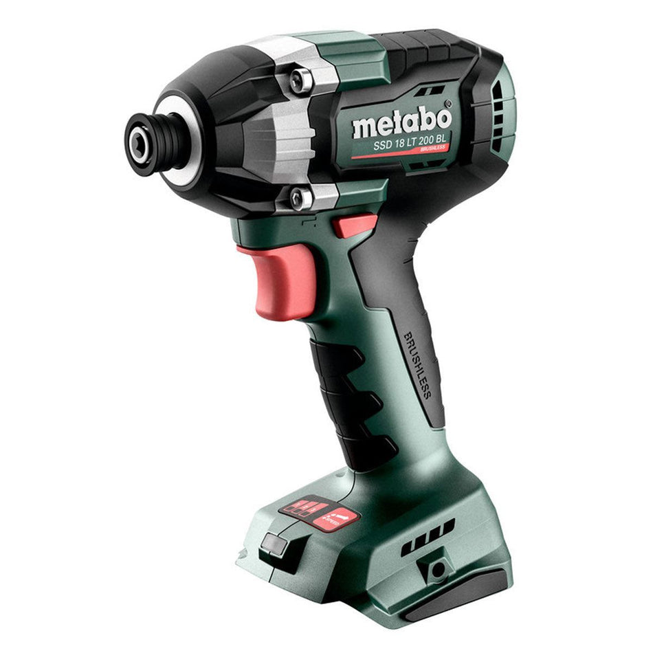 Metabo SSD 18 LT 200 BL 18V Brushless 1/4" Impact Driver Body Only & Metabox 602397840