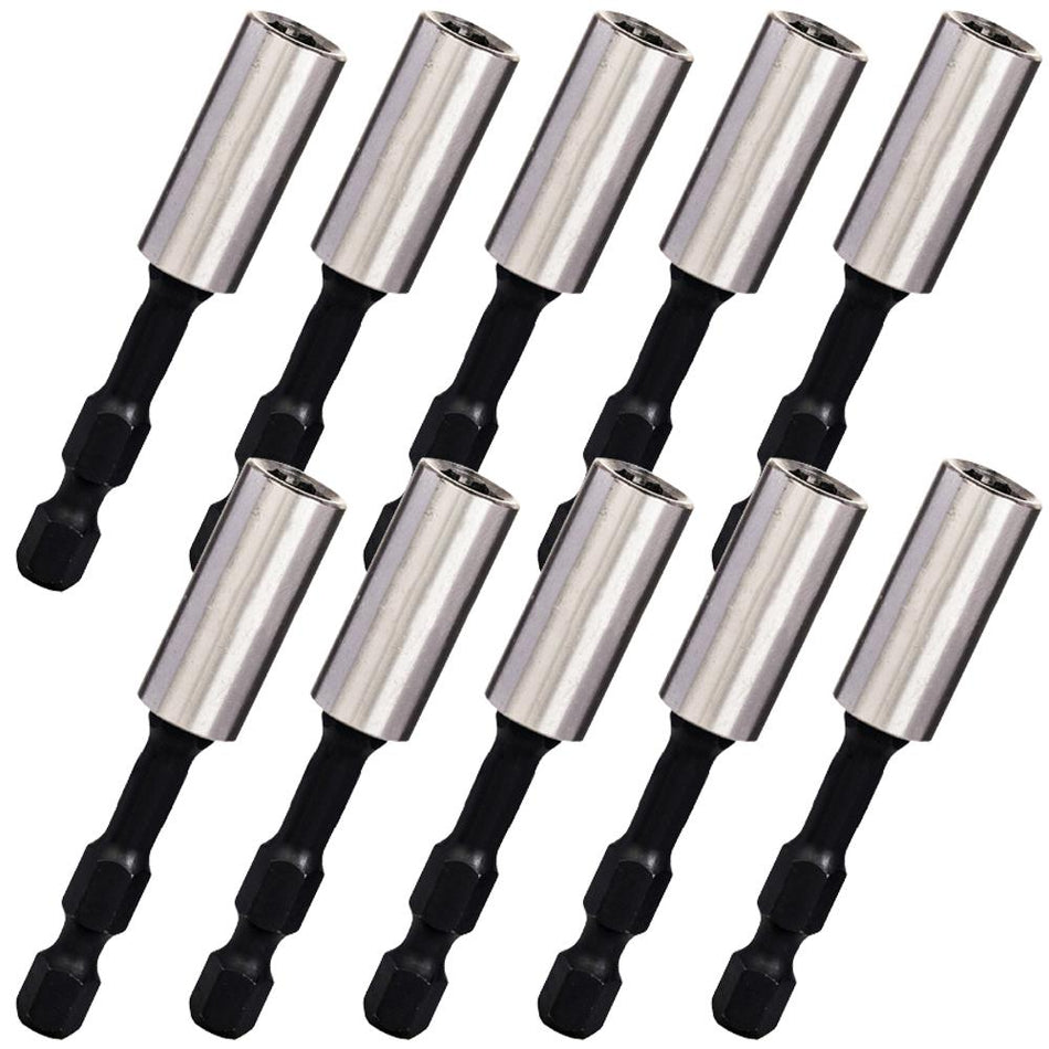 Excel 60mm Impact Rated Magnetic Bit Holder Blister Card Pack of 10