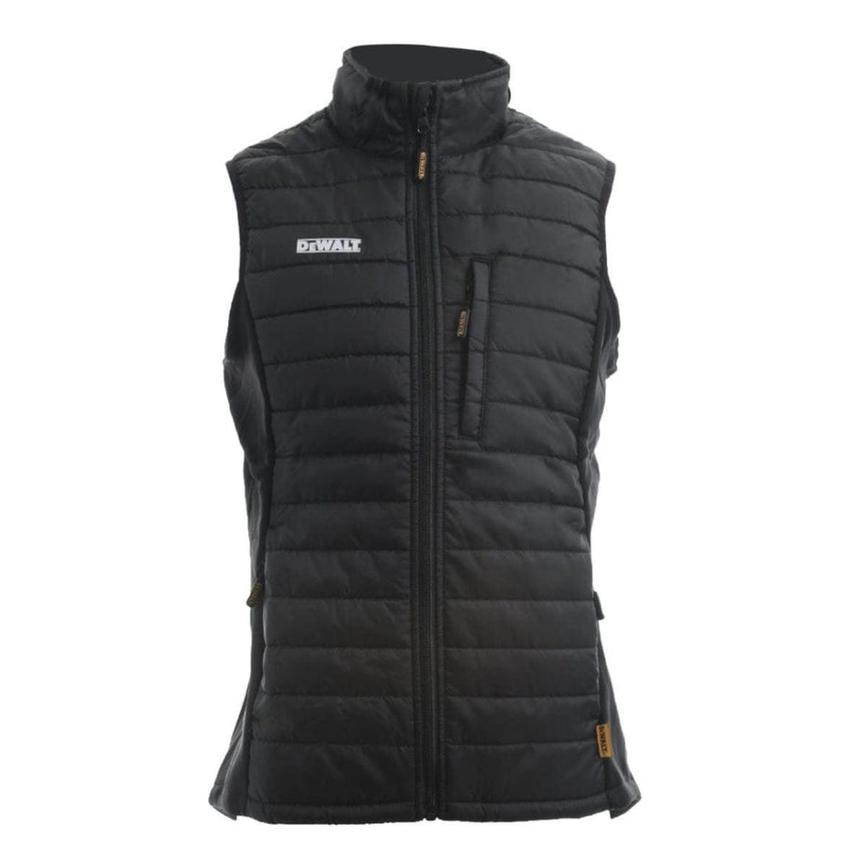 Dewalt Force Lightweight Rip-Stop Padded Gilet Black - Size M