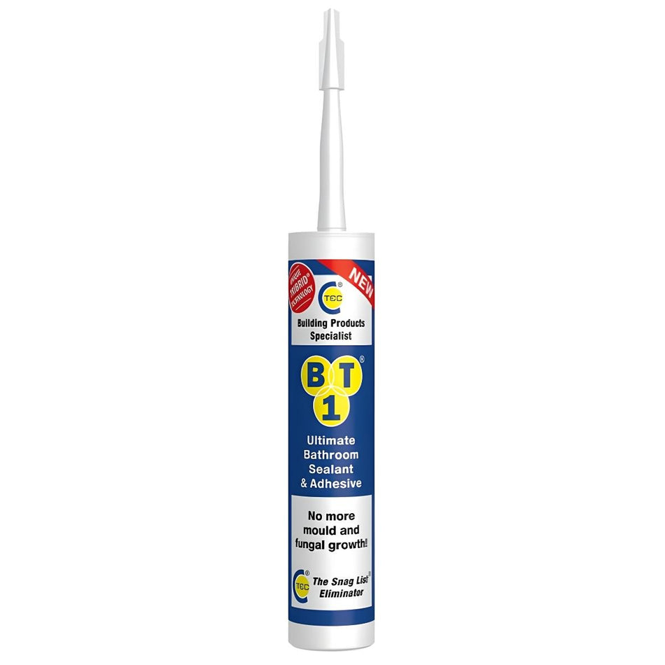 C-TEC BT1 290ml Ultimate Bathroom Sealant & Adhesive - White