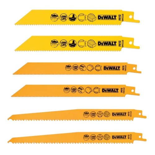 Dewalt Reciprocating Saw Blade DT2444 Set Of 6 Piece