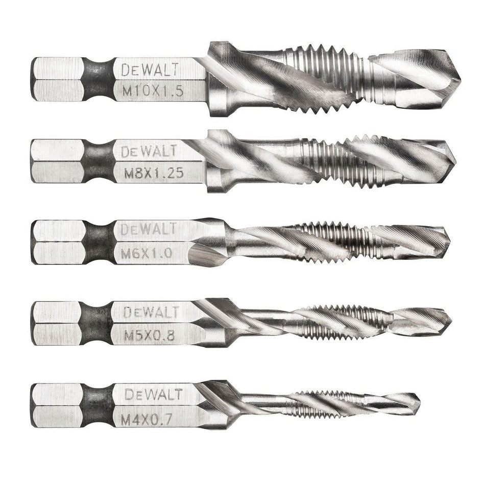 Dewalt DT50060-QZ Impact Ready Drill Tap Set of 5 Piece