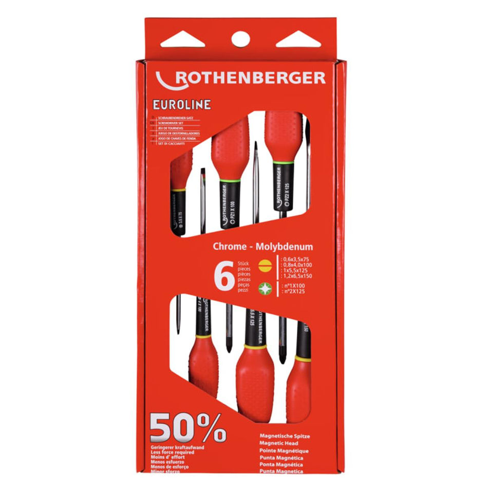 Rothenberger Euroline Screwdriver Set of 6 Piece 73571