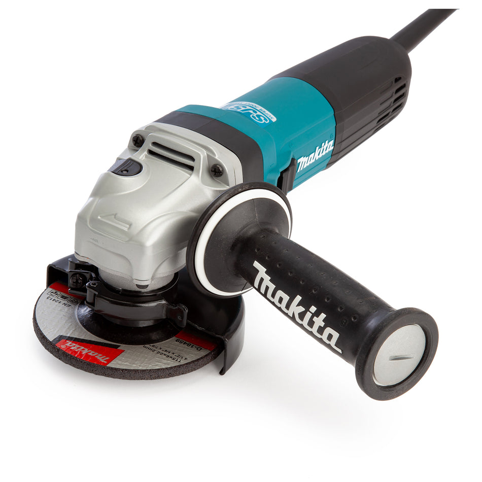 Makita GA4541R01/2 115mm Corded Angle Grinder Powerful, Compact Tool For Cutting & Grinding 240V