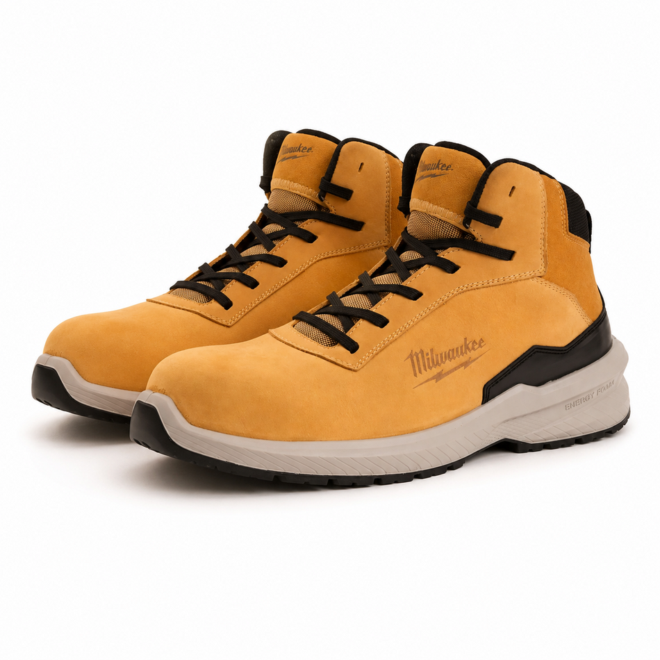 Milwaukee Flextred S3S Safety Boots Beige Size 10 - 4932493748