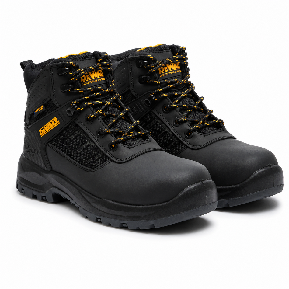 Dewalt Douglas Waterproof Safety Boots Steel Toe Cap Black - Size 9