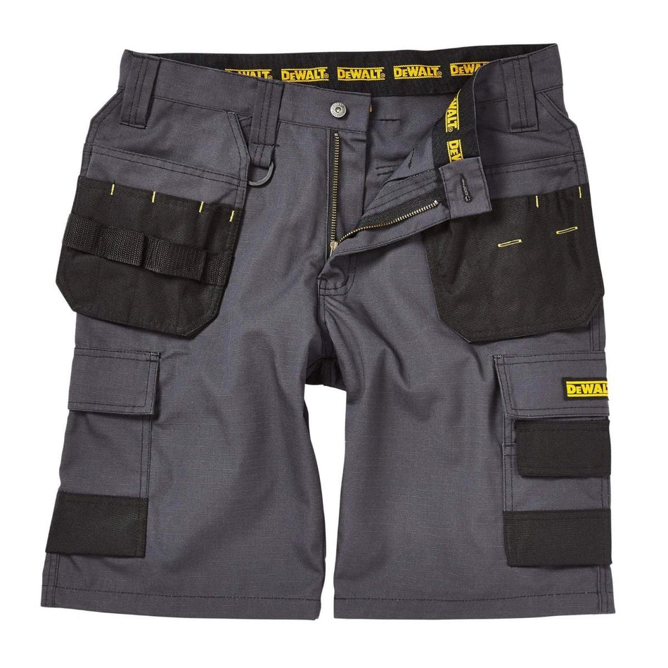Dewalt Cheverley Rip-Stop Lightweight Holster Pocket Shorts Grey - 30" Waist