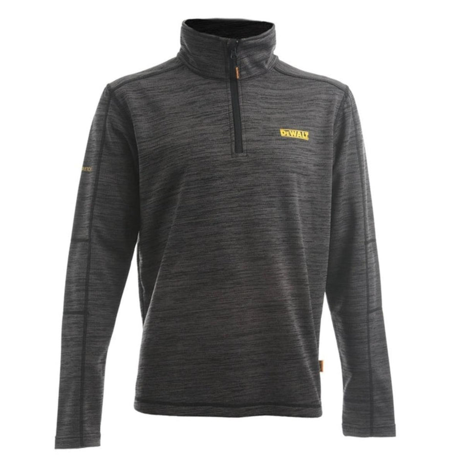 Dewalt Jonesborough 1/4In Zip Mid Layer Fleece Black/Grey - Size L