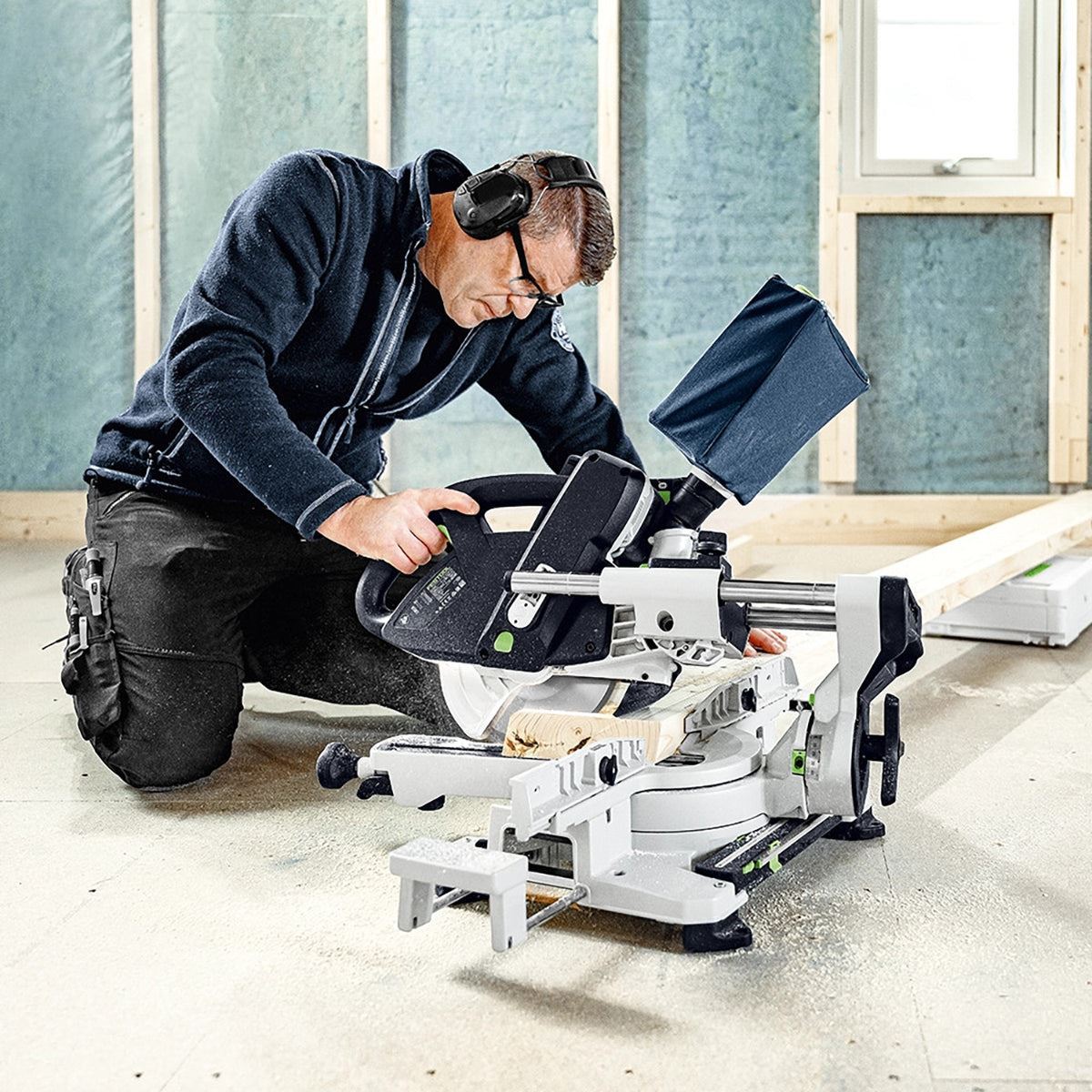 Festool KAPEX KSC 60 EB-Basic 36V Brushless 216mm Sliding Compound Mit ...