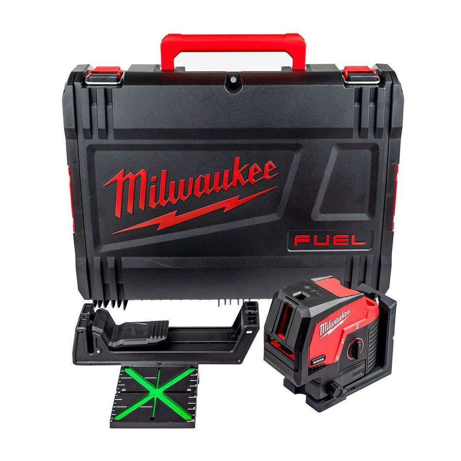 Milwaukee M12CLLP-0 12V Green Cross Line 2 Plane Laser 360° with Case 4933478101