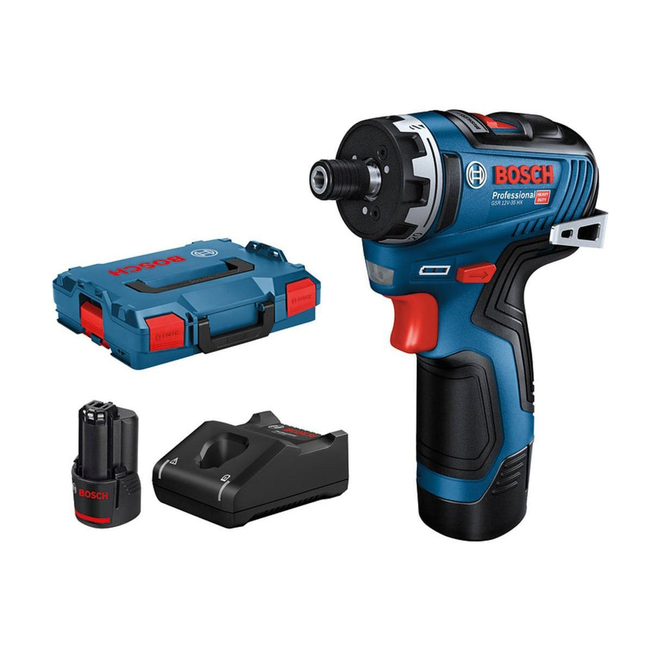 Bosch GSR 12V-35 HX Professional Screwdriver with 2 x 3.0Ah Batteries & Charger in Case 06019J9170