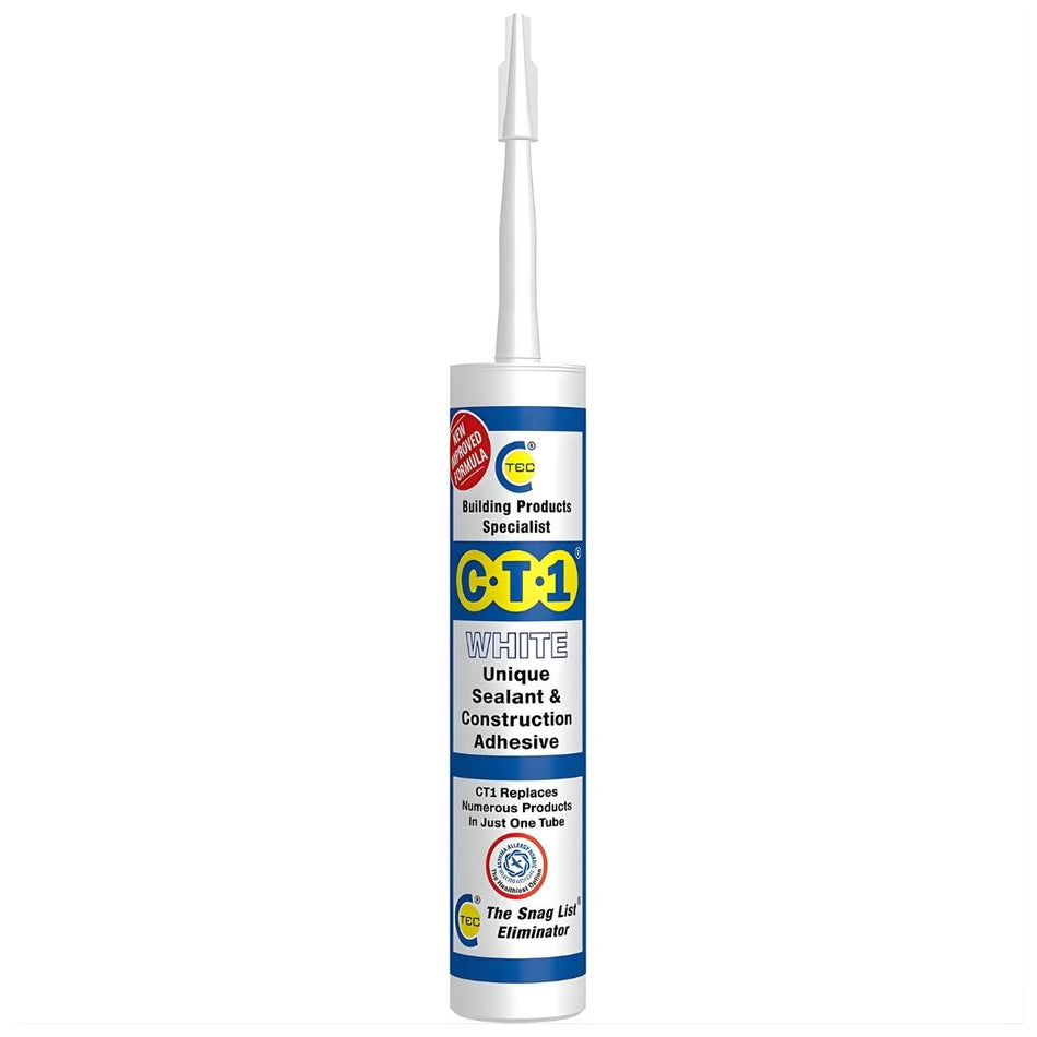 C-TEC CT1 290ml Unique Sealant & Construction Adhesive - White