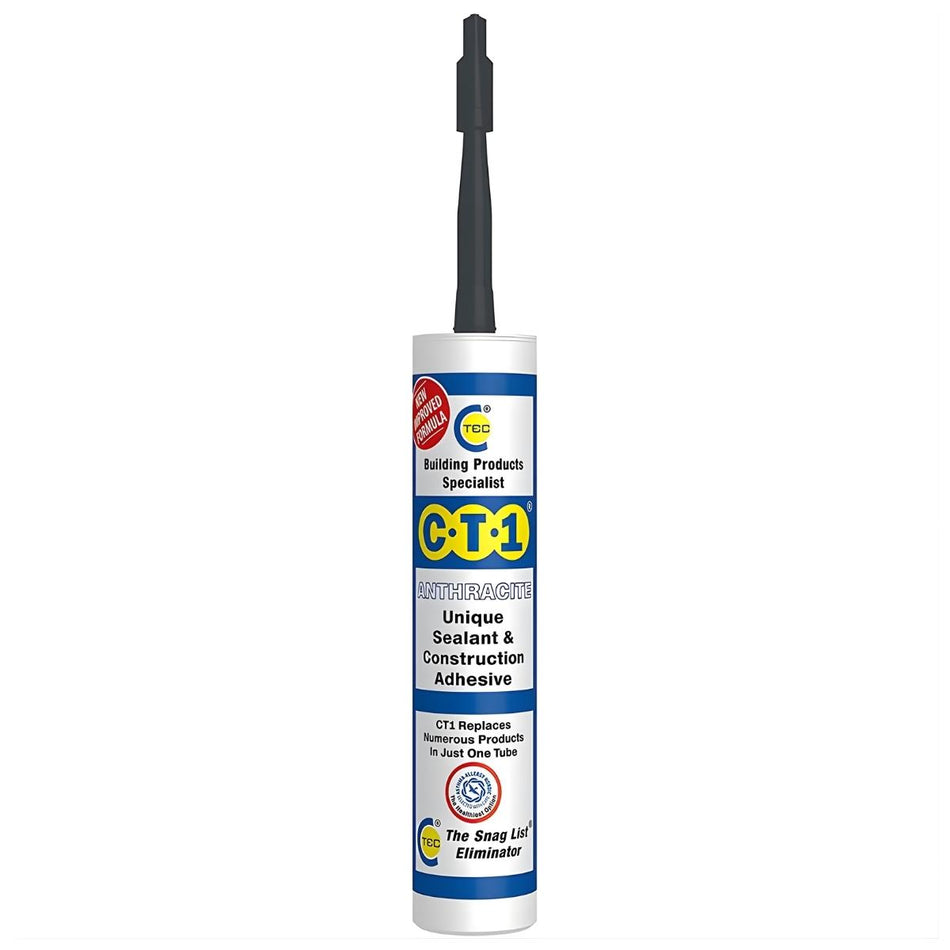 C-TEC CT1 290ml Unique Sealant & Construction Adhesive - Anthracite